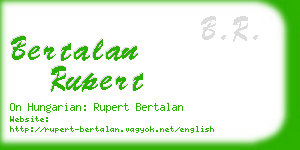 bertalan rupert business card